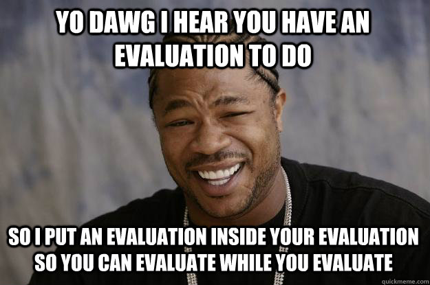 Evaluation meme